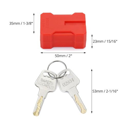 QWORK Electrical Cord Plug Lockout Device for Electrical Cord, 8 Pack Plug Locking Safety Lock, Keyed Differently, Fits 2 & 3 Prong Plugs, Electrical Shutdown Service, Built-in Lock Cylinder in Kuwait