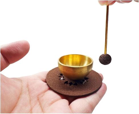 Mini Singing Bowl Set Meditation Sound Bowl for Yoga, Meditation & Relaxation, Mindfulness,Chakra Healing, Stress Relief, Self-Regulation, Unique Spiritual Gifts for Women and Men in Kuwait
