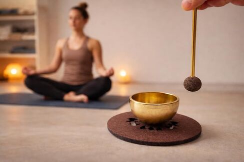 Mini Singing Bowl Set Meditation Sound Bowl for Yoga, Meditation & Relaxation, Mindfulness,Chakra Healing, Stress Relief, Self-Regulation, Unique Spiritual Gifts for Women and Men in Kuwait