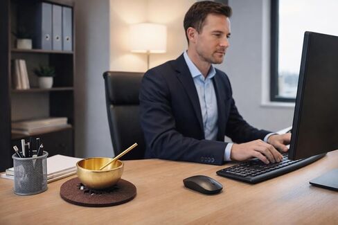 Mini Singing Bowl Set Meditation Sound Bowl for Yoga, Meditation & Relaxation, Mindfulness,Chakra Healing, Stress Relief, Self-Regulation, Unique Spiritual Gifts for Women and Men in Kuwait