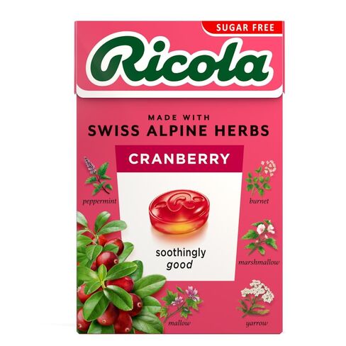Ricola Cranberry Sugar Free 45g in Saudi Arabia