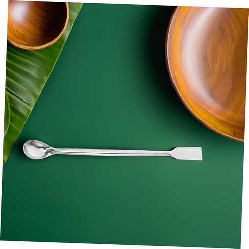 Luxshiny 12pcs Laboratory Stainless Steel Sampling Spoons Square Tip Lab Scoops for Reagent Handling Measuring Stirring Corrosion-resistant Science Lab Tools in Kuwait