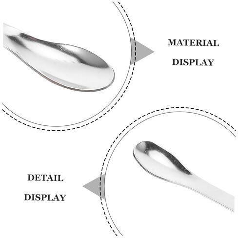 12pcs Stainless Steel Laboratory Sampling Spoons Double-Ended Mixing and Stirring Spatulas Polished Surface Portable Lab Tools for Reagent Kitchen and Classroom Use in Saudi Arabia