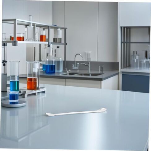 12pcs Stainless Steel Laboratory Sampling Spoons Double-Ended Mixing and Stirring Spatulas Polished Surface Portable Lab Tools for Reagent Kitchen and Classroom Use in Saudi Arabia