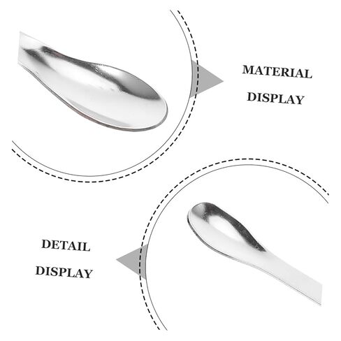 12pcs Stainless Steel Lab Mixing Spatula Double-Ended Sampling Spoons Stirring Tools for Laboratory Experiments Kitchen Measurement Classroom Crafting in Saudi Arabia