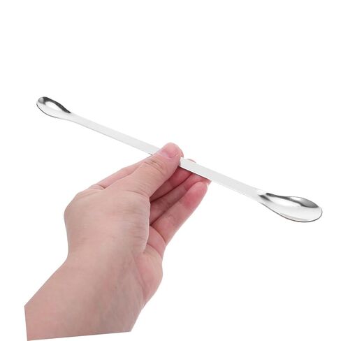 12pcs Stainless Steel Lab Mixing Spatula Double-Ended Sampling Spoons Stirring Tools for Laboratory Experiments Kitchen Measurement Classroom Crafting in Saudi Arabia