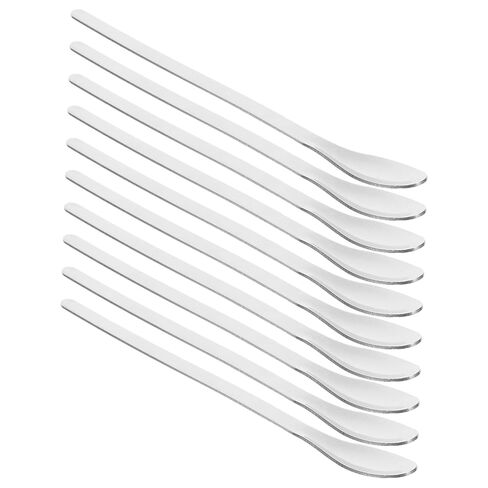 24pcs Stainless Steel Lab Sampling Spoons Metal Spatulas Ergonomic Stirring Paddle for Laboratory Use Wear-Resistant Mixing Tools in Saudi Arabia