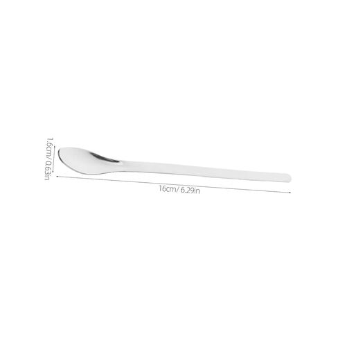 24pcs Stainless Steel Lab Sampling Spoons Metal Spatulas Ergonomic Stirring Paddle for Laboratory Use Wear-Resistant Mixing Tools in Saudi Arabia