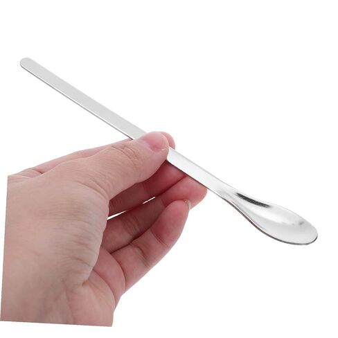 24pcs Stainless Steel Lab Sampling Spoons Metal Spatulas Ergonomic Stirring Paddle for Laboratory Use Wear-Resistant Mixing Tools in Saudi Arabia
