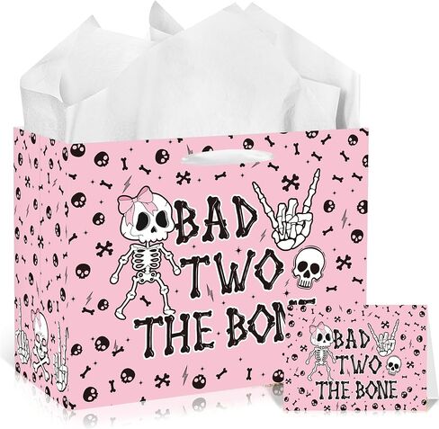 EoBeCy Tractor Birthday Gift Bags with Handles, Tissue Papers and Card, Farm Themed Wrapping Paper for Baby Boys Kids Men Birthday Party Decorations in Kuwait