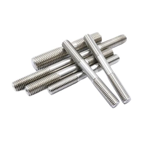 مسامير ملولبة ذات نهاية مزدوجة M6 M8 304 مسمار مسمار برأس من الفولاذ المقاوم للصدأ (10pcs-m6,55mm) in Saudi Arabia