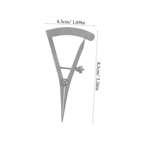 minkissy Stainless Steel Eyelid Measurement Gauge Eye Positioning Ruler for Double Eyelid Surgery Portable and Lightweight Design for Easy Carrying for Personal and in Saudi Arabia