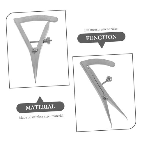 minkissy Stainless Steel Eyelid Measurement Gauge Eye Positioning Ruler for Double Eyelid Surgery Portable and Lightweight Design for Easy Carrying for Personal and in Saudi Arabia