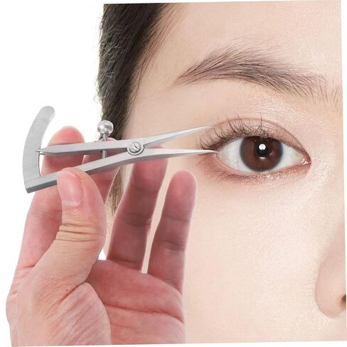 minkissy Stainless Steel Eyelid Measurement Gauge Eye Positioning Ruler for Double Eyelid Surgery Portable and Lightweight Design for Easy Carrying for Personal and in Saudi Arabia