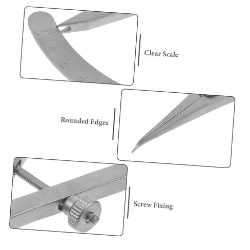 minkissy Stainless Steel Eyelid Measurement Gauge Eye Positioning Ruler for Double Eyelid Surgery Portable and Lightweight Design for Easy Carrying for Personal and in Saudi Arabia