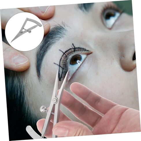 minkissy Stainless Steel Eyelid Measurement Gauge Eye Positioning Ruler for Double Eyelid Surgery Portable and Lightweight Design for Easy Carrying for Personal and in Saudi Arabia