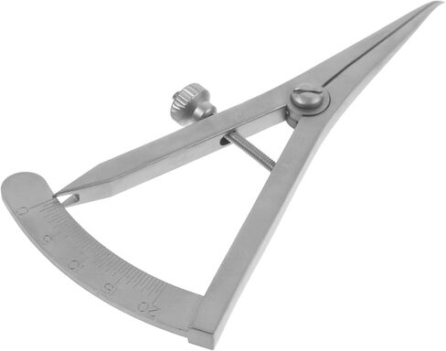 GARVALON Orbital Measuring Device Eyelid Measurement Ruler Vernier Caliper Microblading Ruler Eyelid Measuring Rulers Eyebrow Stencil Ruler Eyebrow Caliper Tool Silver Stainless Steel in Kuwait