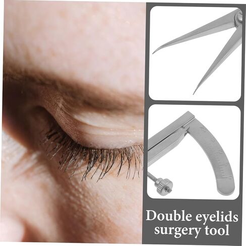 GARVALON Orbital Measuring Device Eyelid Measurement Ruler Vernier Caliper Microblading Ruler Eyelid Measuring Rulers Eyebrow Stencil Ruler Eyebrow Caliper Tool Silver Stainless Steel in Kuwait