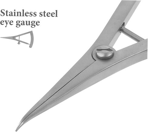 PartyKindom Portable Eyelid Measurement Ruler Stainless Steel Eye Instrument for Cosmetics Surgery in Saudi Arabia