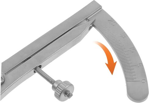 PartyKindom Portable Eyelid Measurement Ruler Stainless Steel Eye Instrument for Cosmetics Surgery in Saudi Arabia