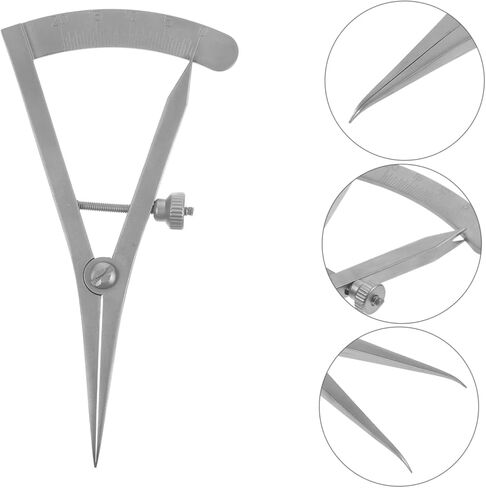 PartyKindom Portable Eyelid Measurement Ruler Stainless Steel Eye Instrument for Cosmetics Surgery in Saudi Arabia