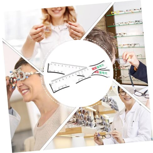 Gatuida 4 قطعة مسطرة المسافة الحدقة Pd أداة قياس لطبيب العيون المحمولة مسافة التلميذ النظارات Pd حاكم in Saudi Arabia