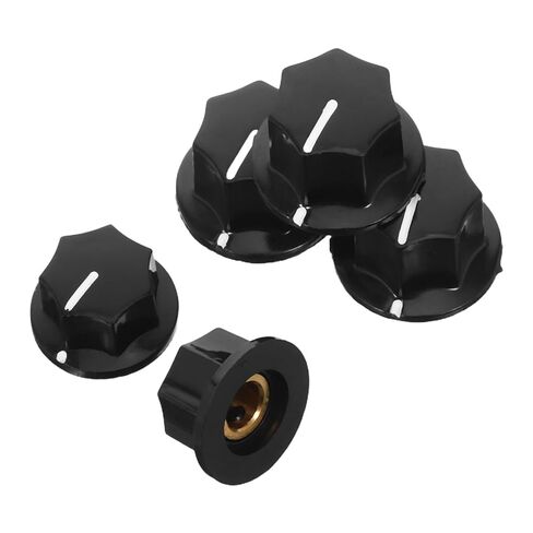 minkissy 5pcs Electric Guitar Knobs Set – Brass Top Hat Tone and Volume Control Knobs with Screws – 20mm Small 24mm Medium Size Potentiometer Caps for Bass Amplifier Replacement in Kuwait