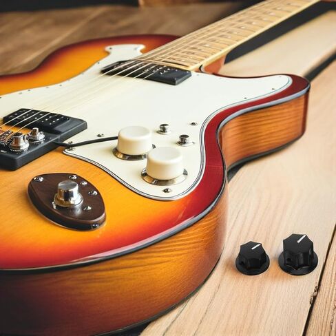 minkissy 5pcs Electric Guitar Knobs Set – Brass Top Hat Tone and Volume Control Knobs with Screws – 20mm Small 24mm Medium Size Potentiometer Caps for Bass Amplifier Replacement in Kuwait