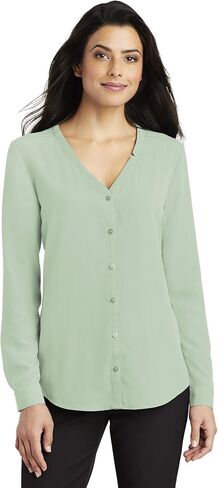 Port Authority Women's Long Sleeve Button-Down Blouse in Saudi Arabia