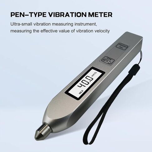 Vibration Tester, Digital Accelerometer Meter with LCD Backlit Screen - Measuring Range 0.1-199.9 m/s2, High Sensitivity for Accurate Vibration Analysis in Saudi Arabia