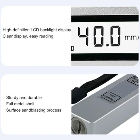 Vibration Tester, Digital Accelerometer Meter with LCD Backlit Screen - Measuring Range 0.1-199.9 m/s2, High Sensitivity for Accurate Vibration Analysis in Saudi Arabia
