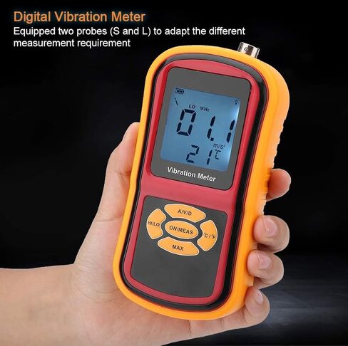 Handheld Vibration Meter, Portable Handheld Mini Vibration Tester, with LCD Backlight Function, Visually Display Measurement Value, for Mechanical Watches/Motors/Fans/Bearings in Kuwait