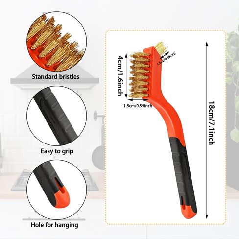 6Pcs Stainless Steel Wire Brushes, Wire Brushes for Cleaning Rust in Saudi Arabia