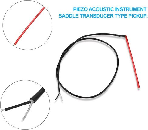 Acoustic Guitar Transducer, Portable Passive Piezo Under Saddle Pickup for Live Performance Studio Recording Home Practice Musicians in Kuwait