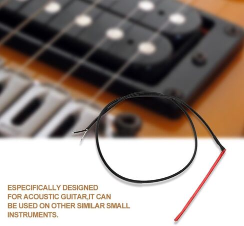 Acoustic Guitar Transducer, Portable Passive Piezo Under Saddle Pickup for Live Performance Studio Recording Home Practice Musicians in Kuwait