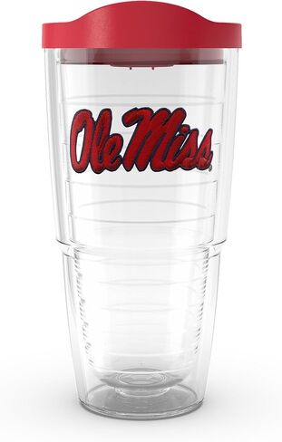 Tervis Made in USA Double Walled Ole Miss University of Mississippi Rebels Insulated Tumbler Cup Keeps Drinks Cold & Hot, 24oz, Primary Logo in Saudi Arabia