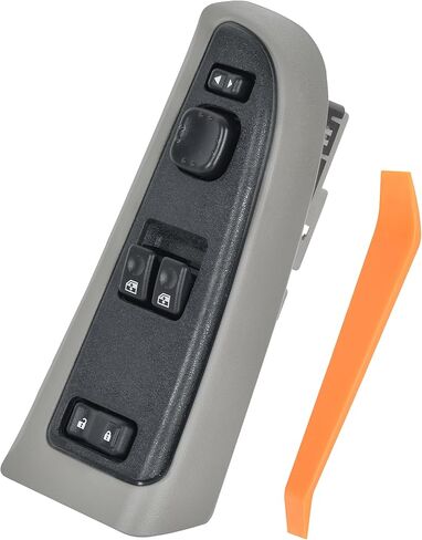 15883323 Front Driver Side Door Lock and Power Window Switch & Gray Bezel Cover Fit for 2003-2008 Chevy Avalanche Silverado Suburban Tahoe GMC Yukon Sierra Yukon XL Cadillac Escalade, 901-075 in Kuwait