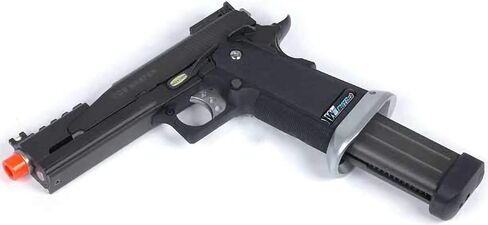 Evike Airsoft - WE-Tech 52 Round Extended Mag for Hi-Capa Gas Blowback Airsoft Pistols (Color: Black) in Kuwait