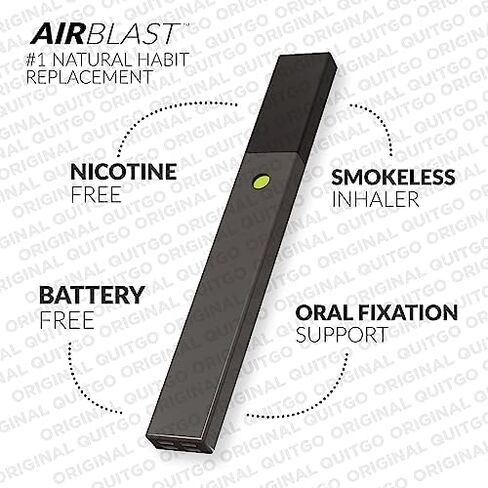 جهاز استنشاق بدون دخان للتوقف عن التدخين مع قبضة فم ناعمة قابلة للمضغ للحصول على أقصى قدر من الراحة، ودعم تثبيت الفم، تم دراسته سريريًا، جهاز استنشاق الأكسجين للمساعدة في الإقلاع عن التدخين (جهاز استنشاق القرفة، عبوة واحدة) in Kuwait