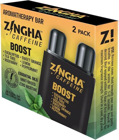 Caffeinated Aromatherapy Nasal Inhaler Stick - Energy Nasal Stick with Peppermint & Eucalyptus Essential Oils - Natural Focus & Alertness Support, Sweet Surge in Kuwait