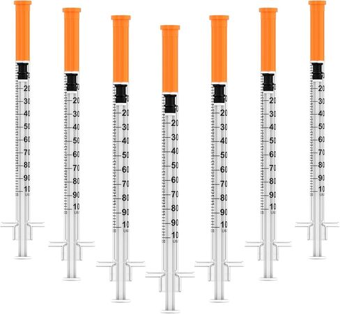 1ml/cc U-100 Disposable Syringes with Needle – 30G 5/16" (8mm), Individually Wrapped 30 Pcs in Saudi Arabia