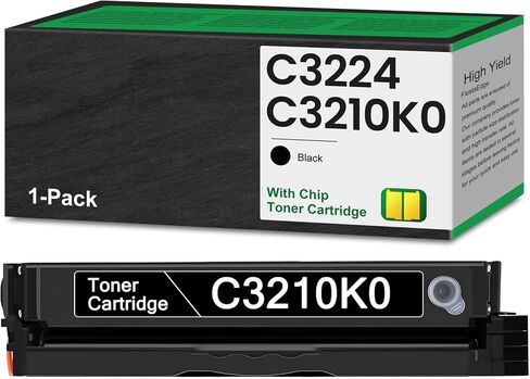 C3224 C3326 Toner Cartridges (New Chip) 4-Color C3210 High Yield Remanufactured C3210K0 C3210C0 C3210M0 C3210Y0 Replacement for Lexmark C3210K0 for C3224 C3326 C3426 MC3224 MC3326 Series Printer in Kuwait