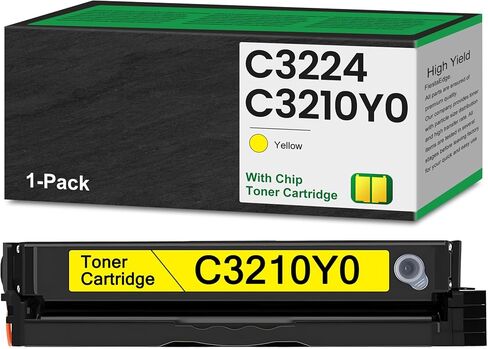 C3224 C3326 Toner Cartridges (New Chip) 4-Color C3210 High Yield Remanufactured C3210K0 C3210C0 C3210M0 C3210Y0 Replacement for Lexmark C3210K0 for C3224 C3326 C3426 MC3224 MC3326 Series Printer in Kuwait