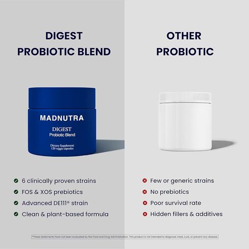 Adult Probiotic - 750 Million CFU Daily Probiotic Supplement with 10 Strains for Gut Health, Digestion & Immune Support - Enteric Coated Capsules with Vegan Probiotic for Women and Men in Saudi Arabia