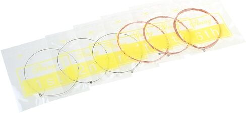 6 Pcs Acoustic Guitar Strings Phosphor Bronze Light Medium Gauge Folk Guitar String Set for Musical Instrument Accessories in Kuwait