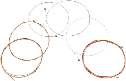 6 Pcs Acoustic Guitar Strings Phosphor Bronze Light Medium Gauge Folk Guitar String Set for Musical Instrument Accessories in Kuwait
