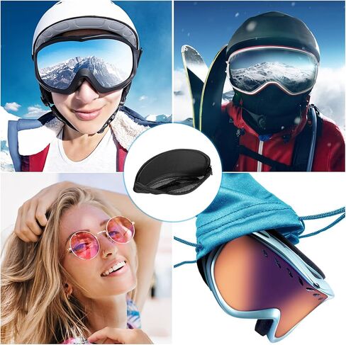 PATIKIL Hard Ski Goggle Case, EVA Sports Glasses Case Shockproof Snowboard Goggles Box, 8.66" x 4.72" in Saudi Arabia