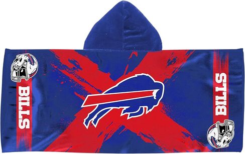 منشفة Northwest Buffalo Bills NFL Cross Out للشباب ذات القلنسوة المصنوعة من الألياف الدقيقة مقاس 22 × 51 بوصة in Saudi Arabia