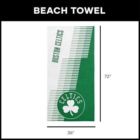 Northwest Boston Celtics NBA Progression Jacquard Beach Towel 36 x 72 Inches in Saudi Arabia