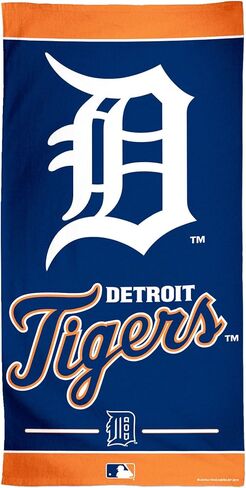 WinCraft MLB Detroit Tigers Fiber Beach Towel, 30 x 60, Multicolor in Saudi Arabia